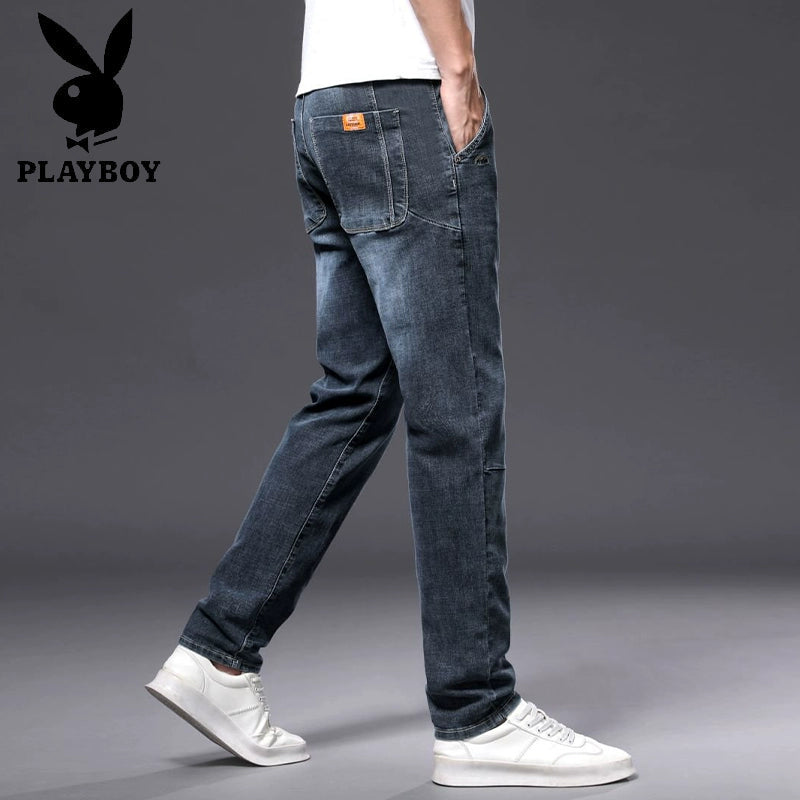 Importé - Playboy Pantalon Homme Jean Stretch Slim Fit