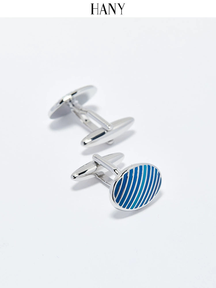 Importé - HANY  Boutons de Manchettes Homme En émail