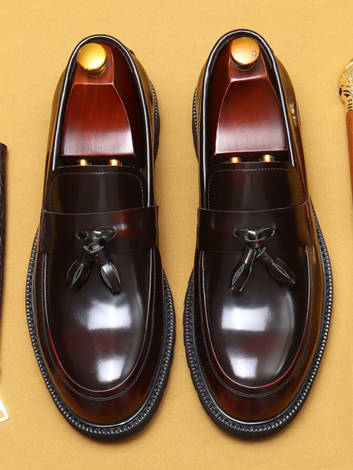 Importé - Chaussure Homme Mocassins Britannique En Cuir Véritable