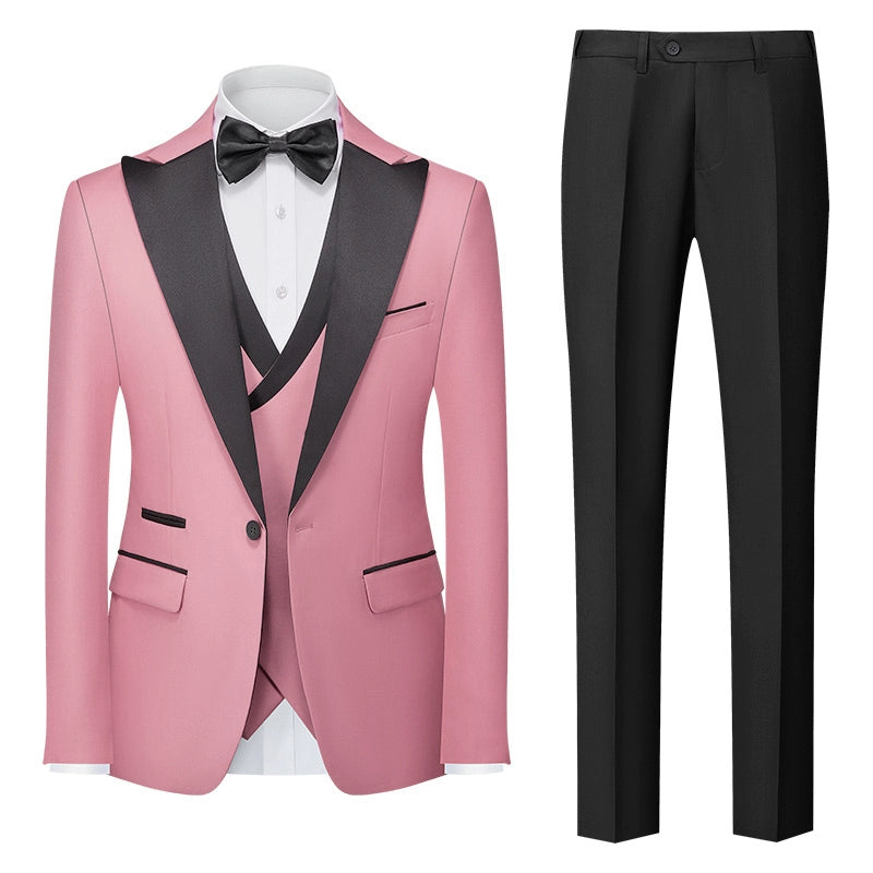 Importé - Ensemble Smoking Costume Homme Style Britannique 3 Pièces