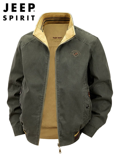 Importé - Veste Jacket Coton Lourd Double Faces Manche Longue