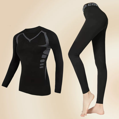 Importé - Ensemble Fitness Sport Femme Leggings Shirt TShirt