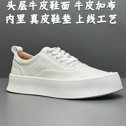 Importé - Chaussure Homme Sport Baskets à Lacets En Cuir