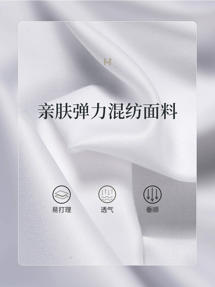 Importé - Chemise Homme de Smoking Décontractée Manches Longues