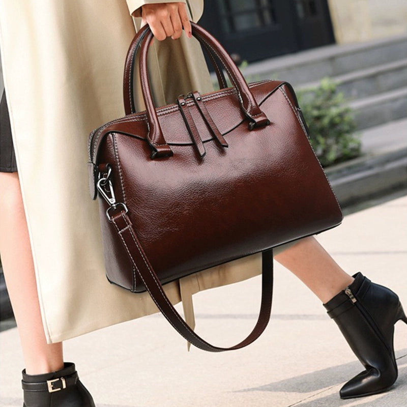 Importé - Sac À Bandoulière Tendance Femme En Cuir Véritable