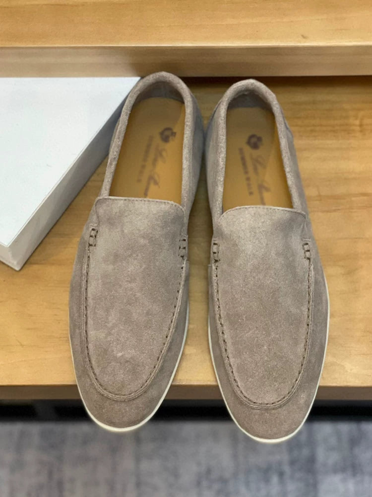 Importé - Chaussure Homme Moccasin Cuir Daim