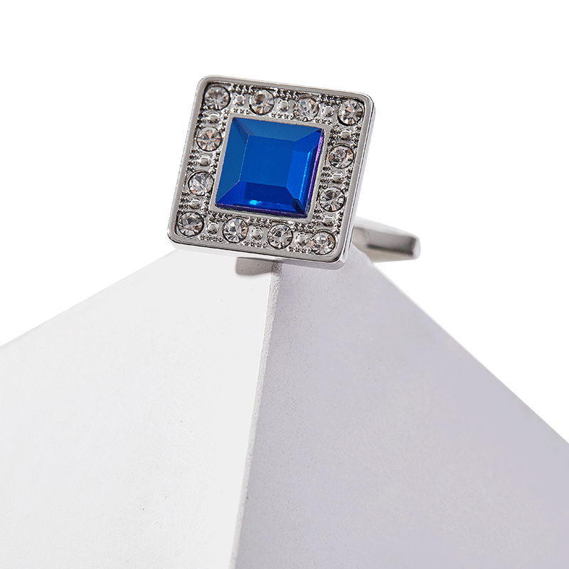 Importé - HANY  Boutons de Manchettes Homme - Saphir Classique