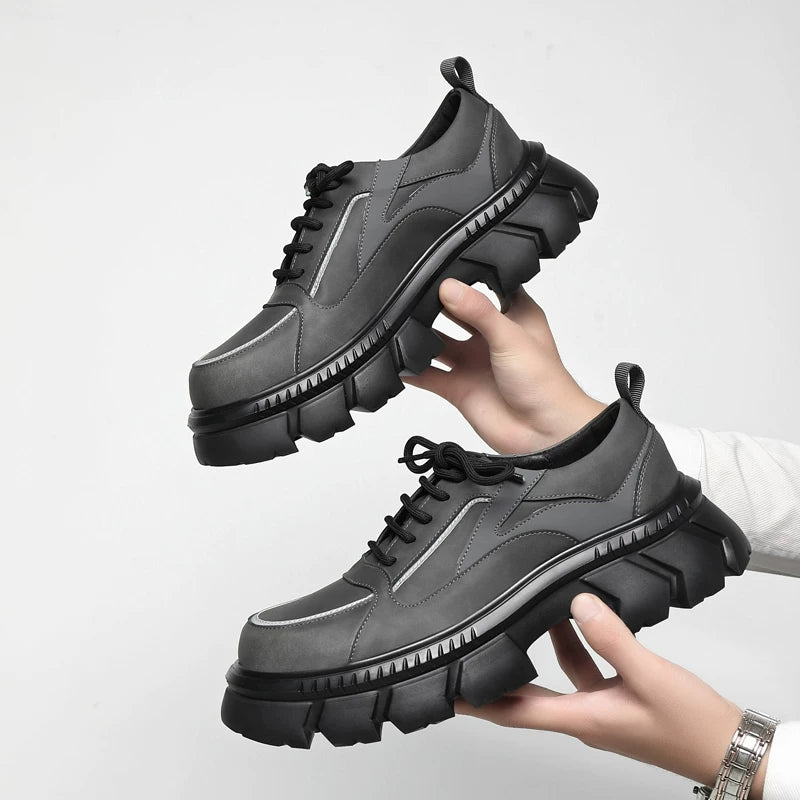 Importé - Chaussure Homme Derbies Semelle Crantée Cuir
