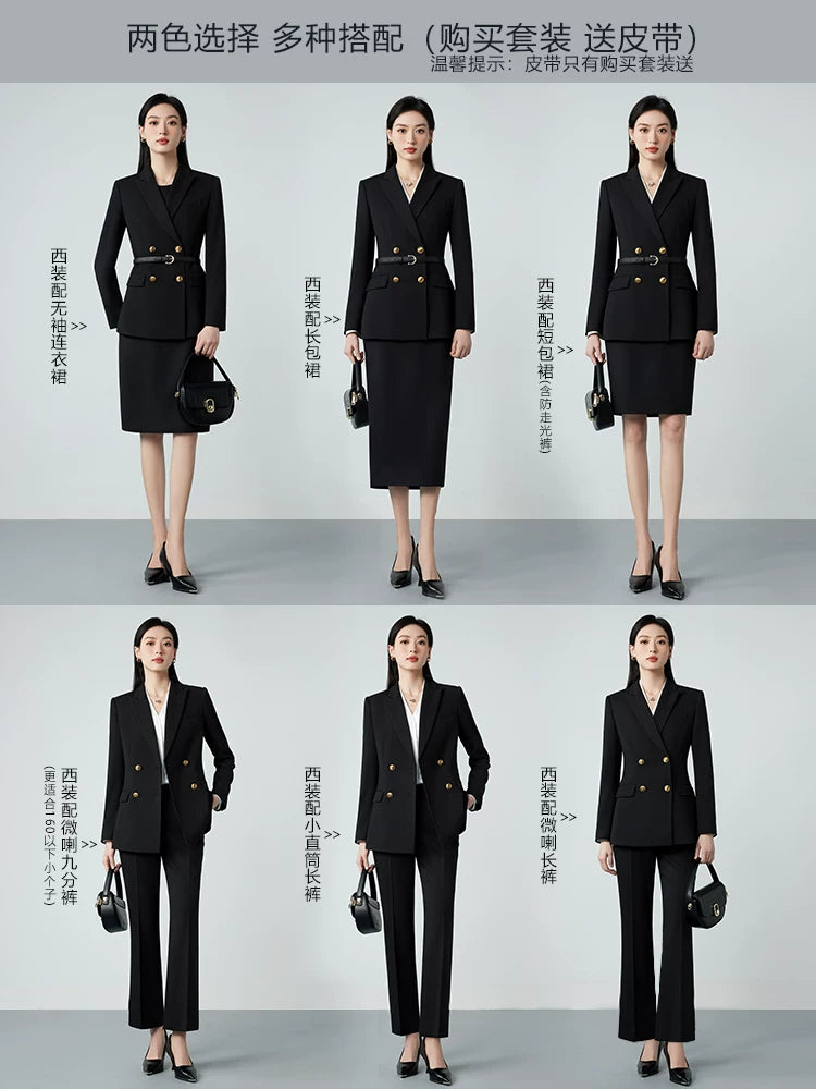 Importé - Ensemble Tailleur Femme 2-3 Pièces Slim Fit Premium