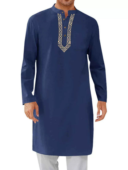 Importé - Haut Tunique Homme Shalwar Kameez Manches Longues
