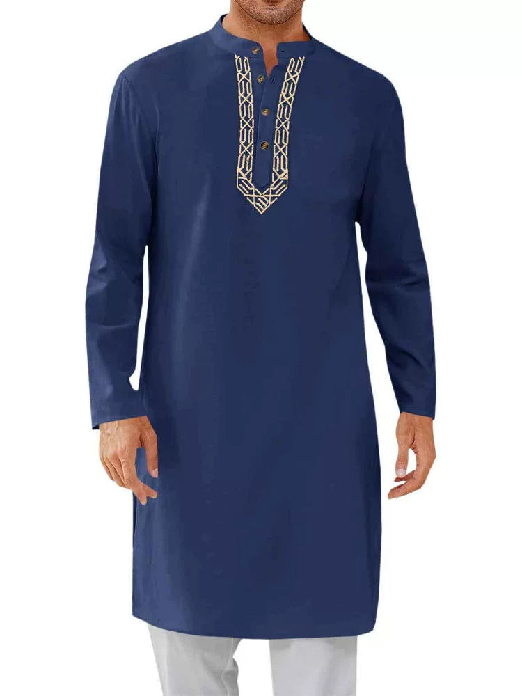 Importé - Haut Tunique Homme Shalwar Kameez Manches Longues