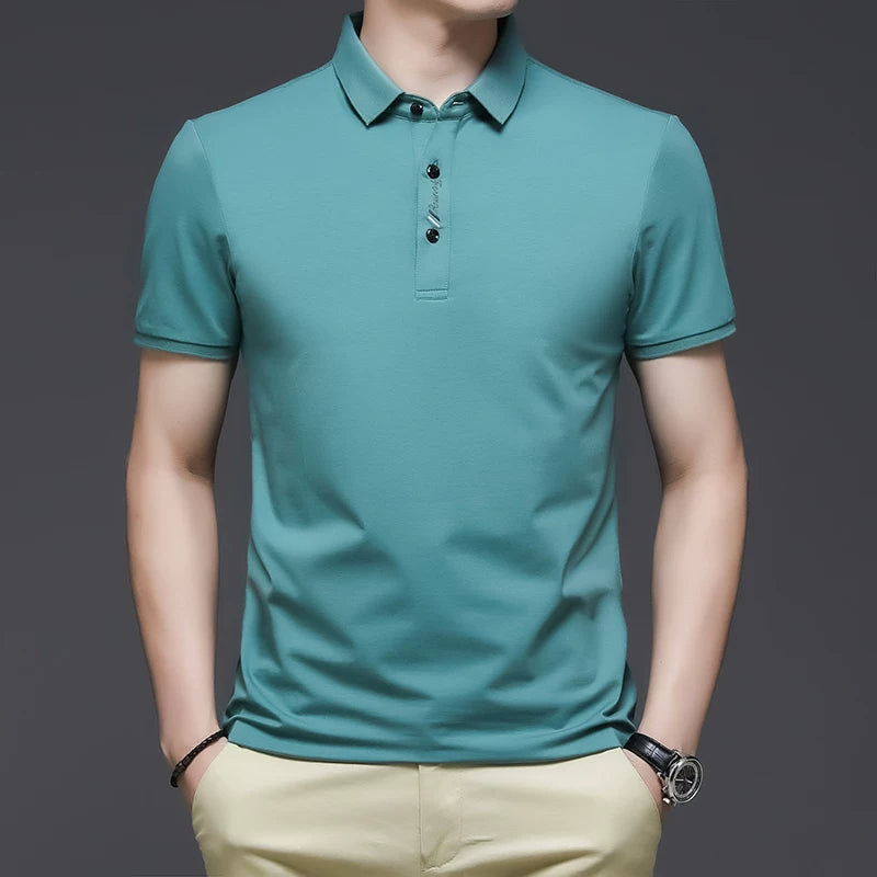 Importé - Polo Brodé Homme Manche Courts