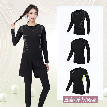 Importé - Ensemble Fitness Sport Femme Leggings Haut Moulant