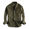 Importé - Chemise Homme Rétro Délavée Tendance Manches Longues