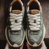 Importé - Chaussure Sneakers Sport Mixte Rétro Cuir Daim