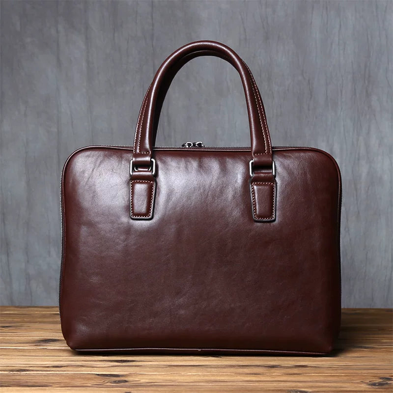 Importé - Sac Premium Cuir Gaufré Pour PC Ordinateur 14''
