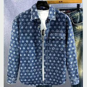 Importé - Chemise Homme Jean Coton Lourd Décontractée