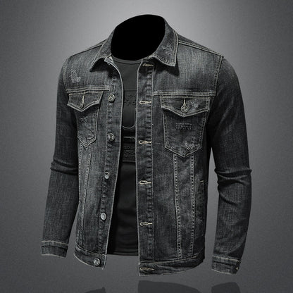Importé - Jacket Coton Jean Homme Manche Longue