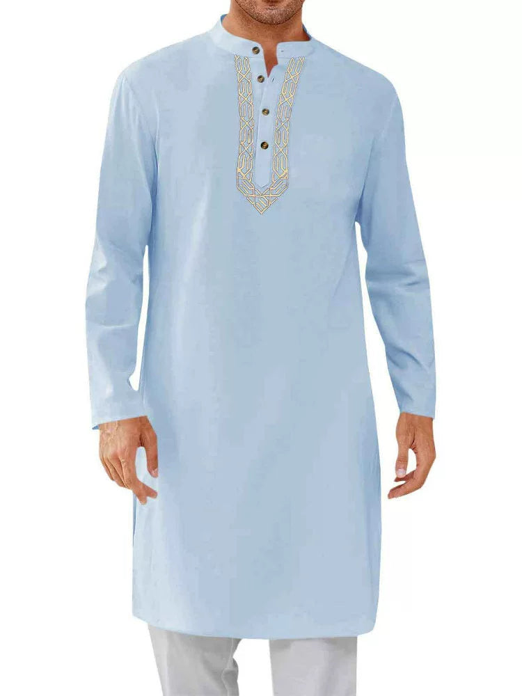 Importé - Haut Tunique Homme Shalwar Kameez Manches Longues