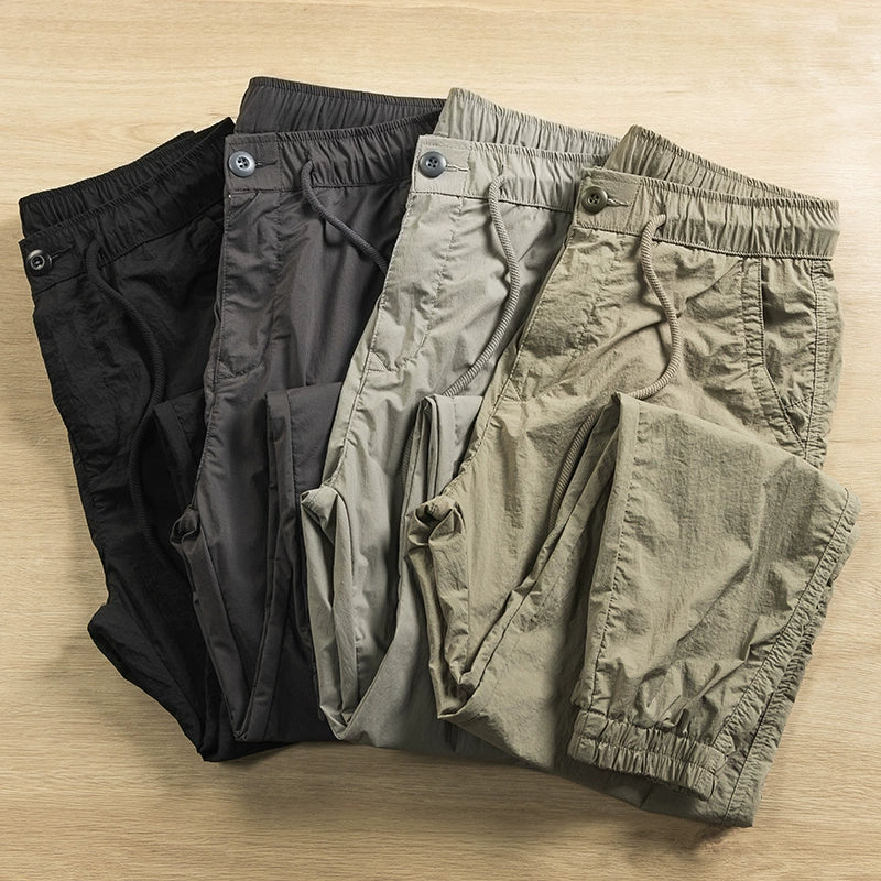 Importé - Pantalon Cargo Pur Coton Homme Décontracté