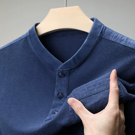 Importé - T-Shirt Homme Pur Coton Texturé Manche Courte