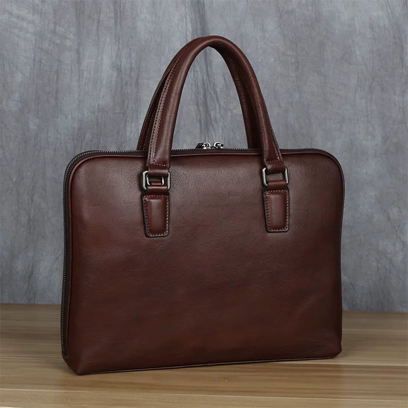 Importé - Sac Premium Cuir Gaufré Pour PC Ordinateur 14''