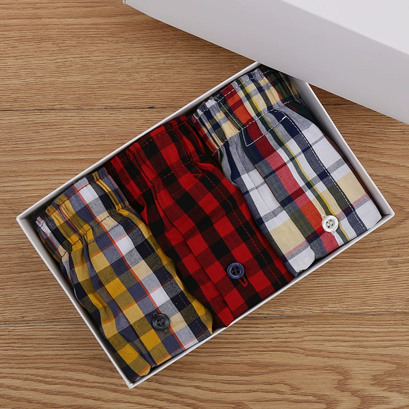 Importé - Lot 3 Boxers Pur Coton Sport Homme Grande Taille