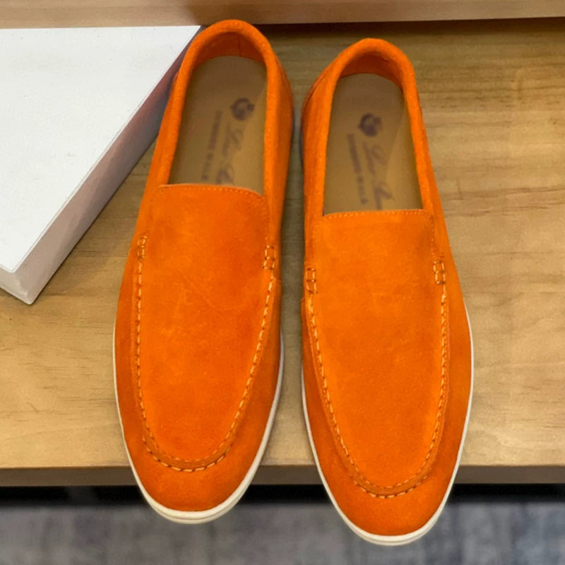 Importé - Chaussure Homme Moccasin Cuir Daim