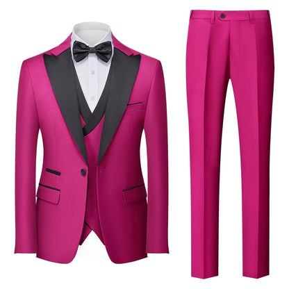 Importé - Ensemble Smoking Costume Homme Style Britannique 3 Pièces