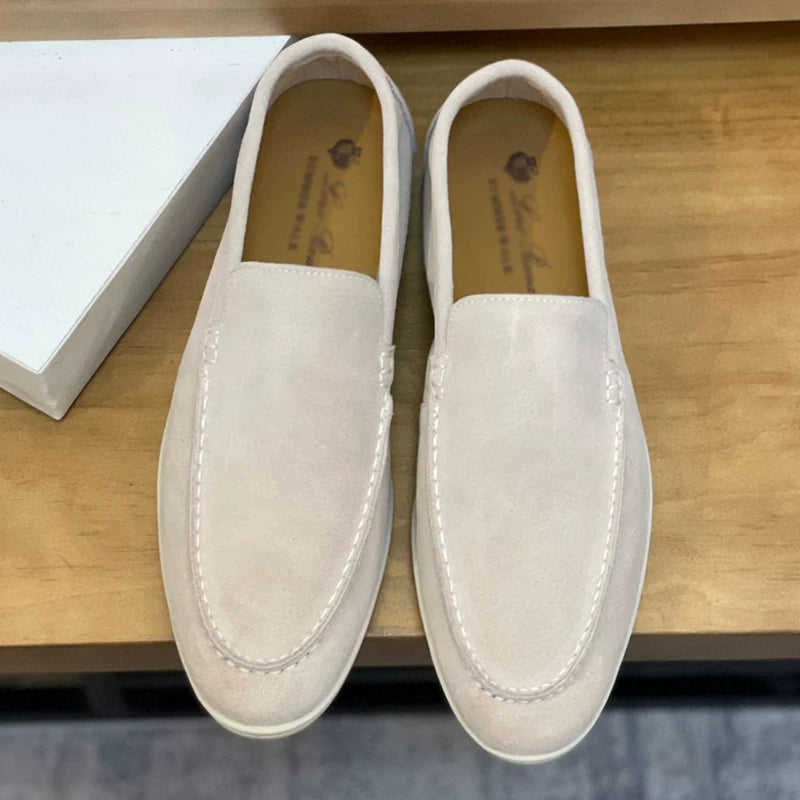 Importé - Chaussure Homme Moccasin Cuir Daim