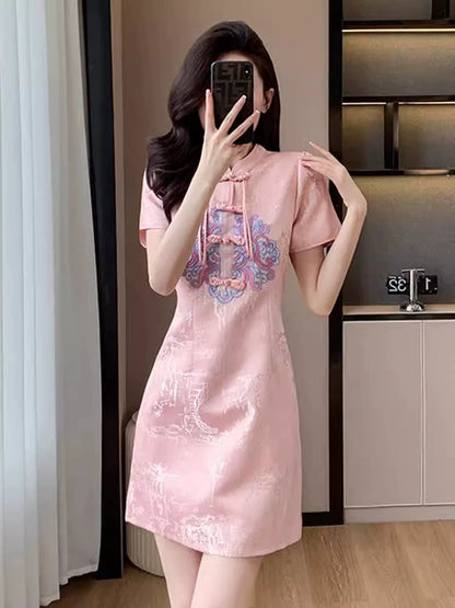 Importé - Robe Légère Femme Avec Broderies