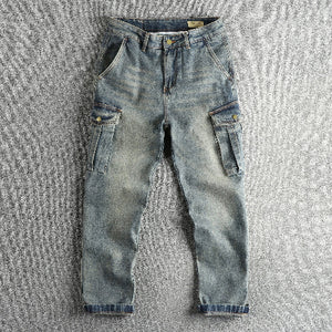 Importé - Pantalon Jean cargo Homme Tendance Style Rétro
