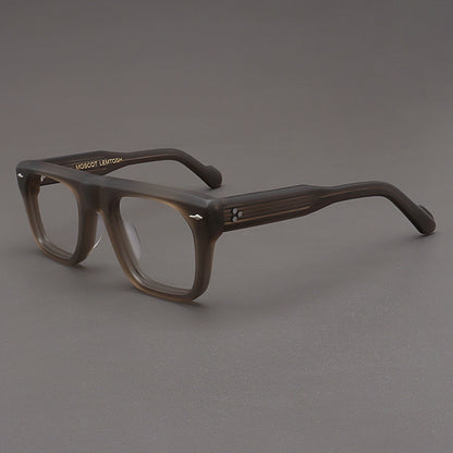Importé - Monture Rétro Épaisse Lunettes Homme