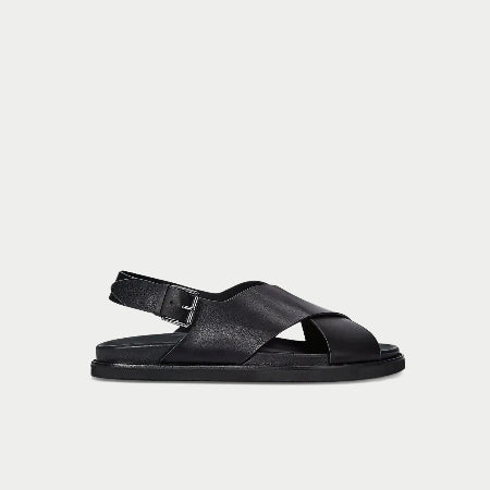 Importé - Chaussure Sandales A Brides Croisées Décontractées En Cuir