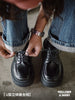 Importé - Chaussure Homme Mocassins Derby  Style Rétro En Cuir