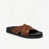 Importé - Sandale  100% Cuir  De Daim Homme Antidérapantes Et Confortable