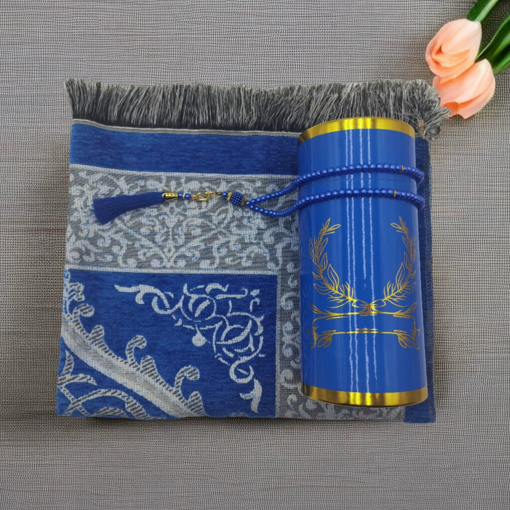 Importé -  Ensemble Coffret prière -Tapis + Chapelet