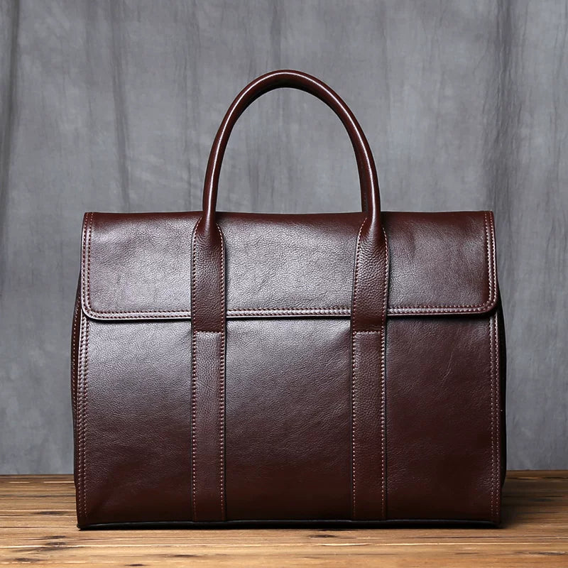 Importé - Sac Premium Cuir Gaufré Pour PC Ordinateur 14''