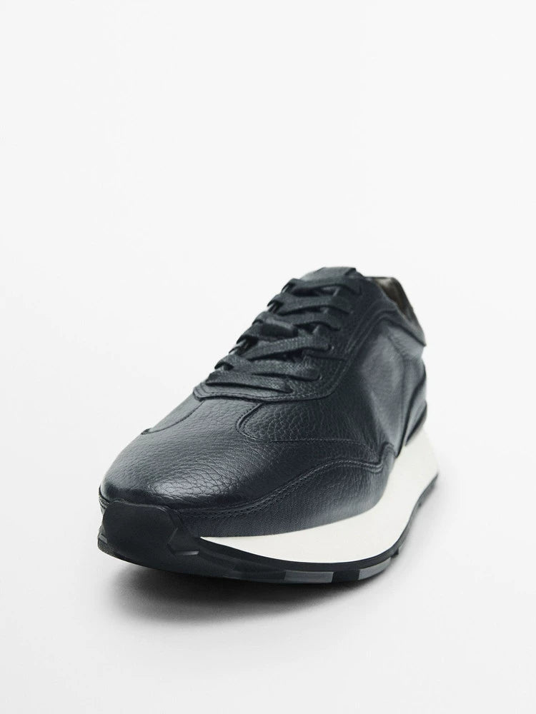 Importé - Chaussure Homme 100% Cuir Basket Sport Décontractées