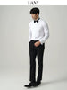 Importé - HANY Chemise Homme de Smoking Manches Longues