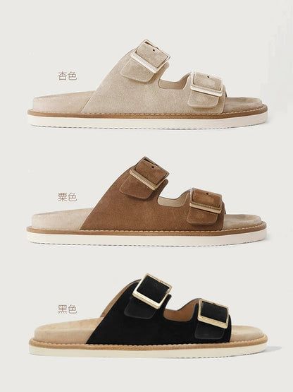 Importé - Chaussure Sandales Décontractées En Cuir