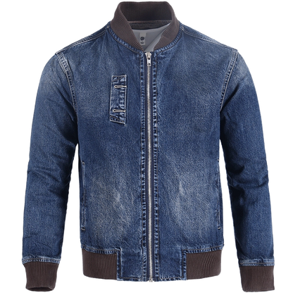 Importé - Jacket Cardigan Jean Homme A Manches Longues