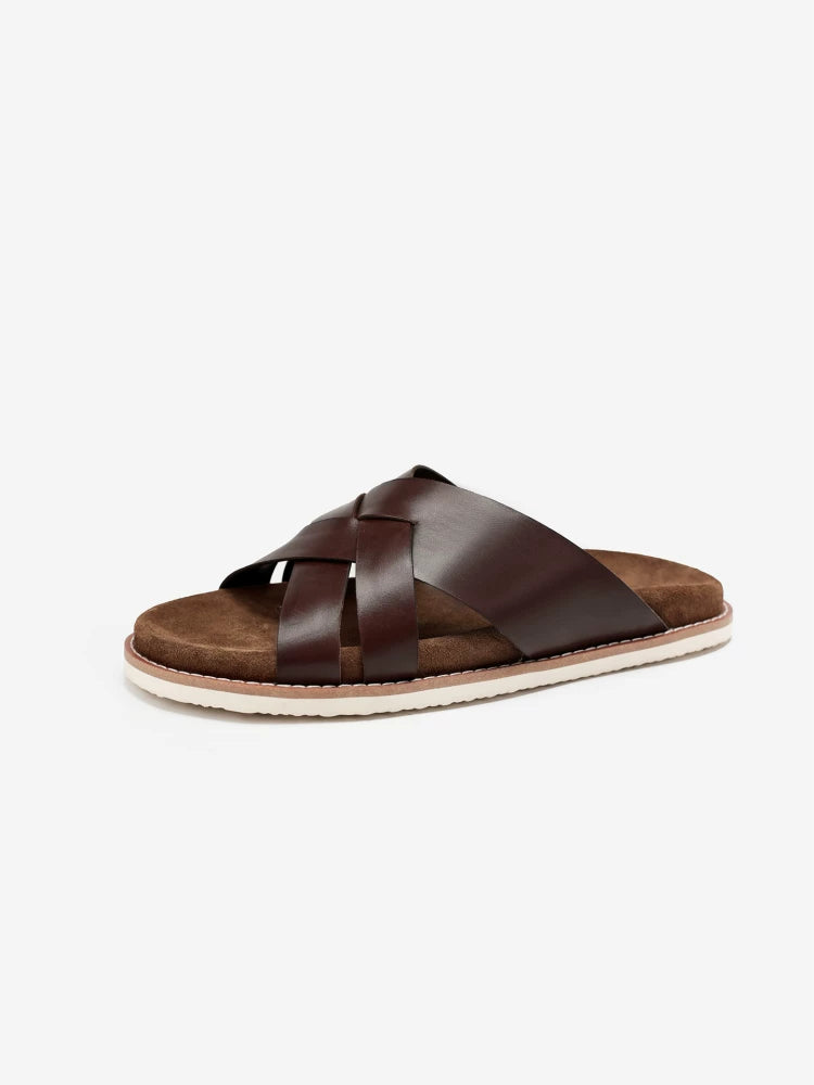 Importé - Chaussure Sandales Décontractées En Cuir