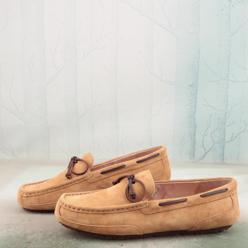 SOLDÉ - Mocassins Tod's Cuir Daim Beige - RESTE 1