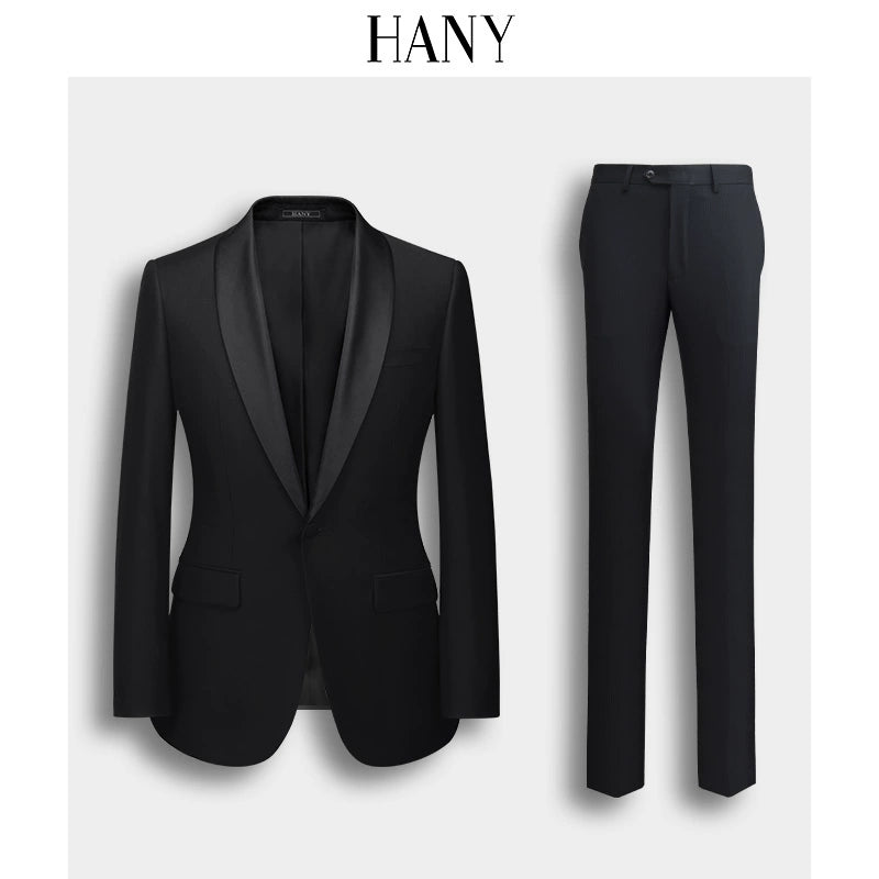 Importé - Ensemble Costume Smoking Homme Slim  En Soie