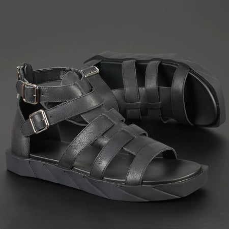 Importé - Chaussure Mixtes Sandales Lanières Montantes