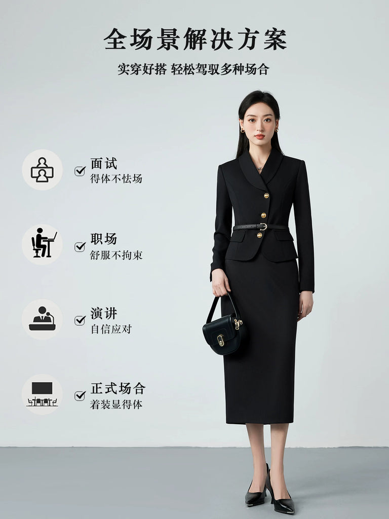 Importé - Ensemble Tailleur Femme 2-3 Pièces Slim Fit Premium