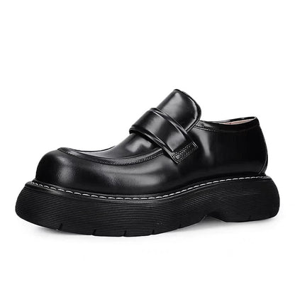 Importé - Chaussure Homme Mocassins Style Britannique A Semelle épaisse