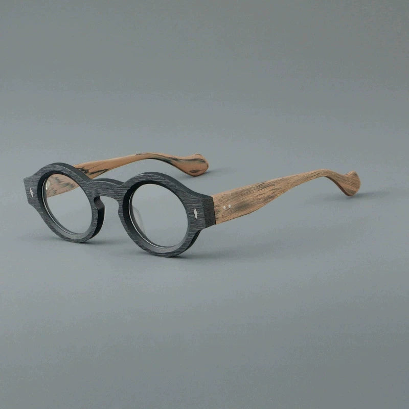Importé – Monture Ronde Style Rétro Lunettes Mixte