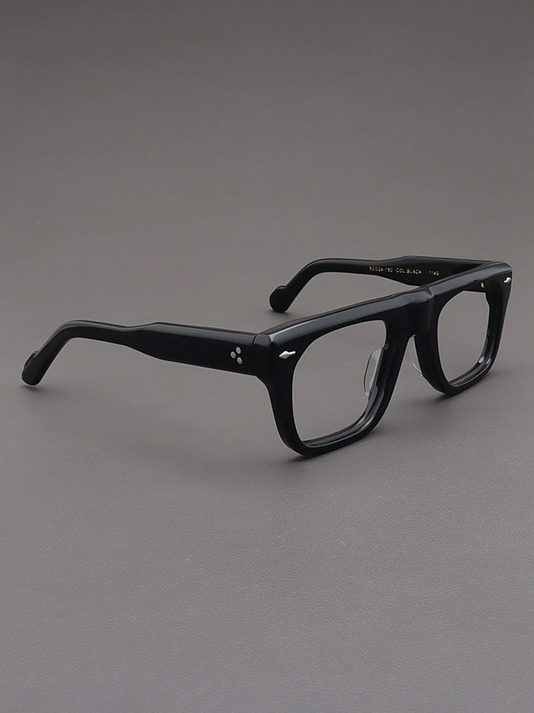 Importé - Monture Rétro Épaisse Lunettes Homme
